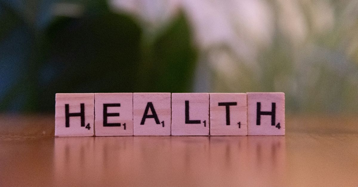 Letter blocks spelling health